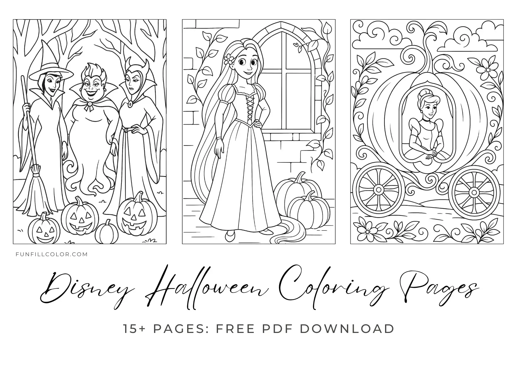 Disney Halloween Coloring Pages