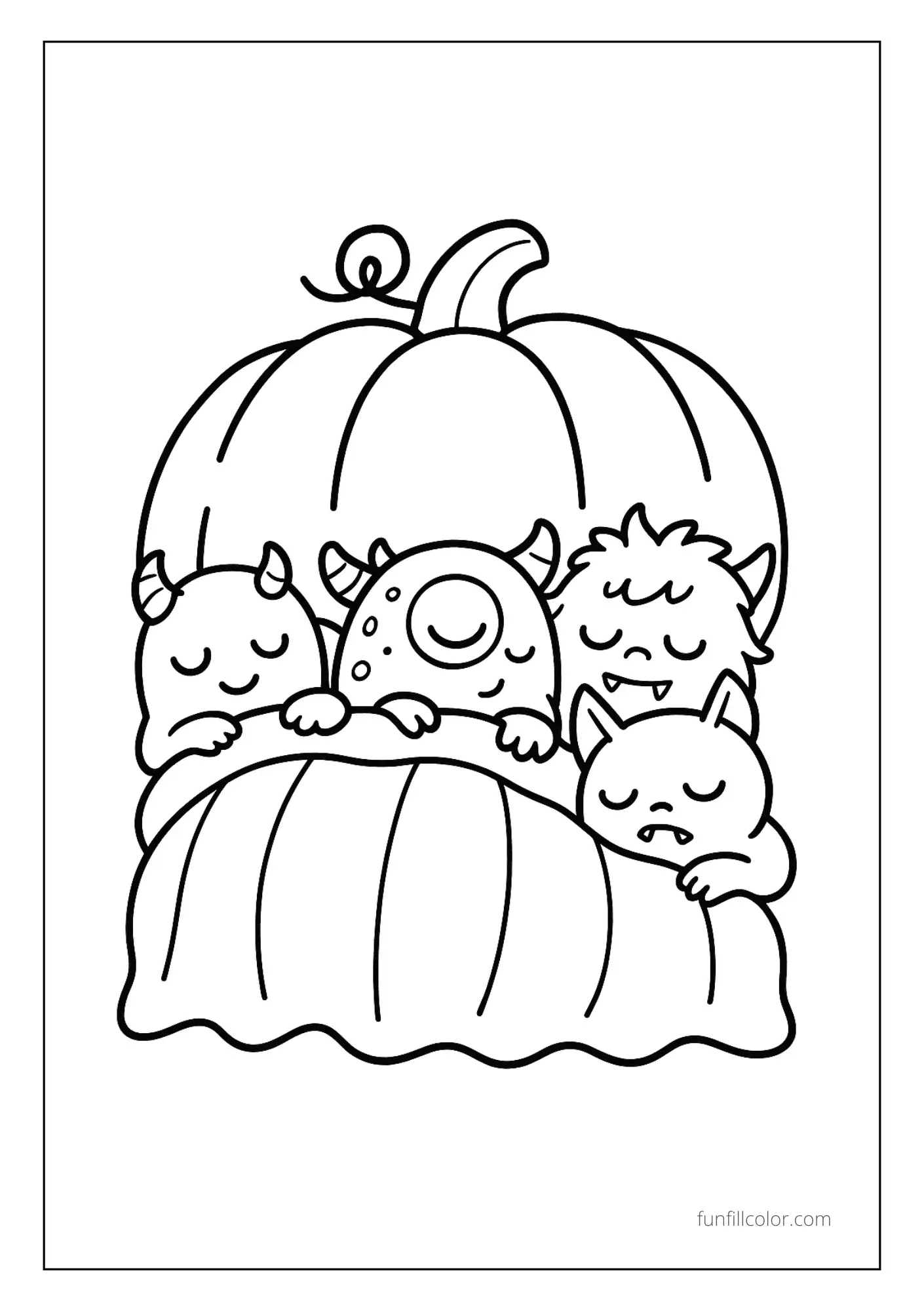 Monster’s Pumpkin Blanket