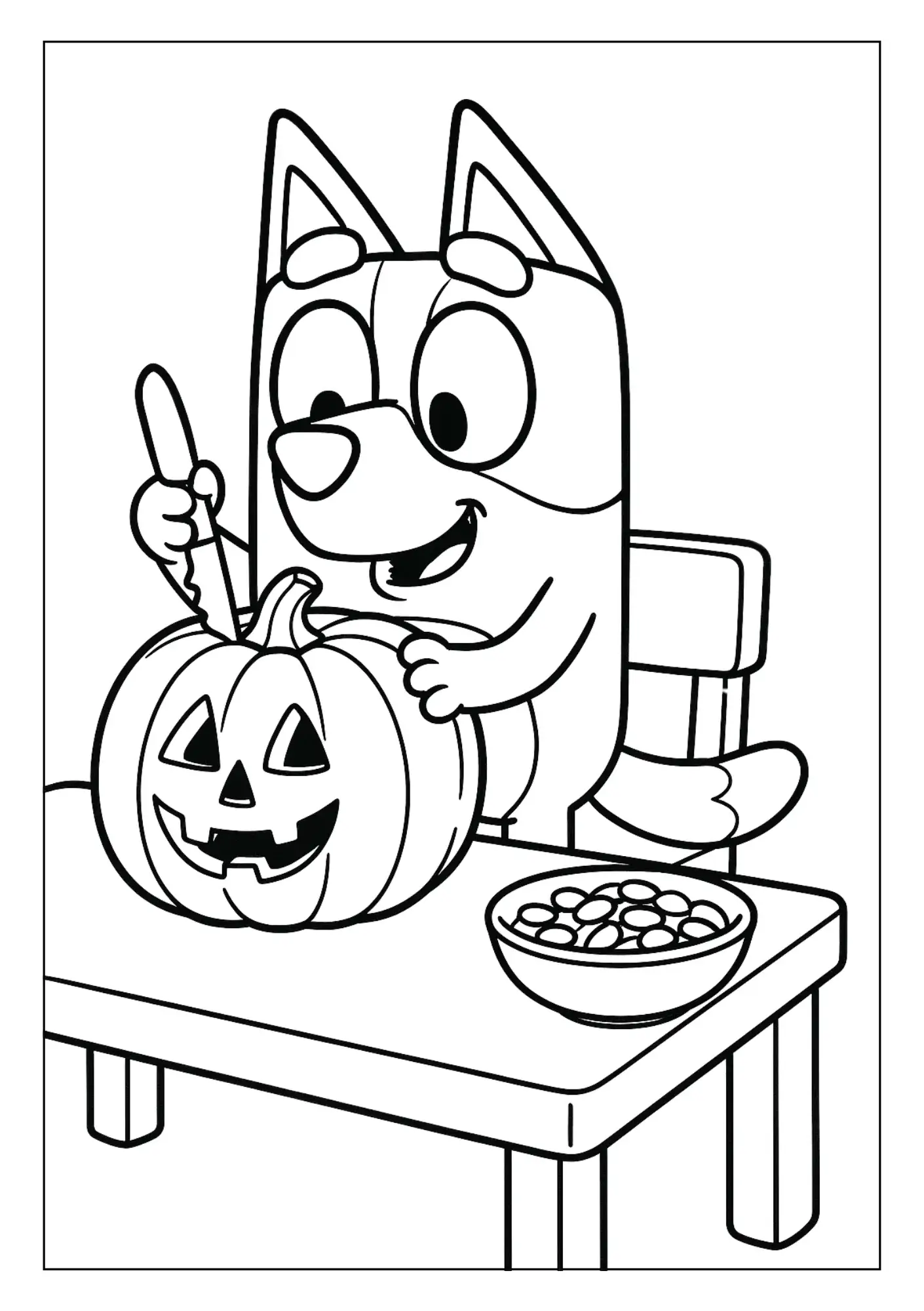 Pumpkin Carver Bluey