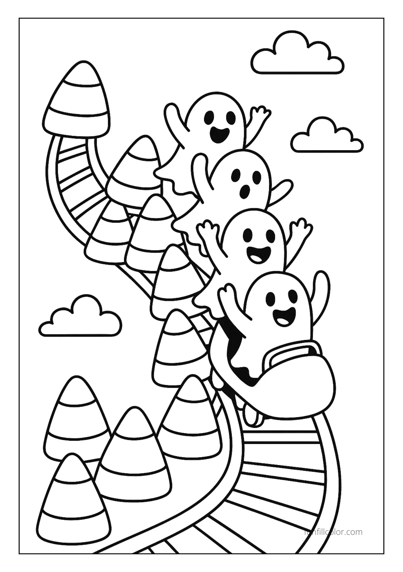 Easy Halloween Coloring Pages 1 1