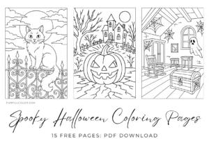 Spooky Halloween Coloring Pages