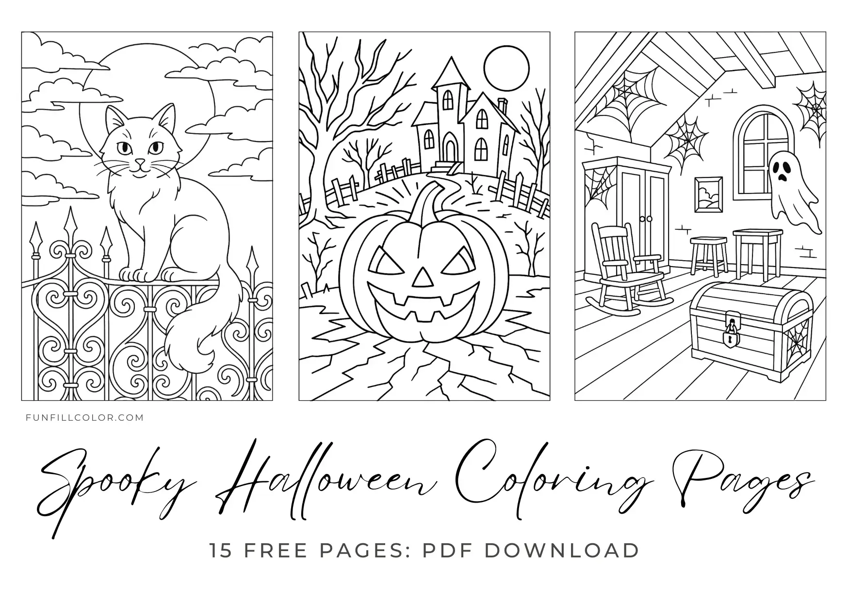 Spooky Halloween Coloring Pages