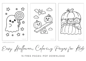 Easy Halloween Coloring Pages