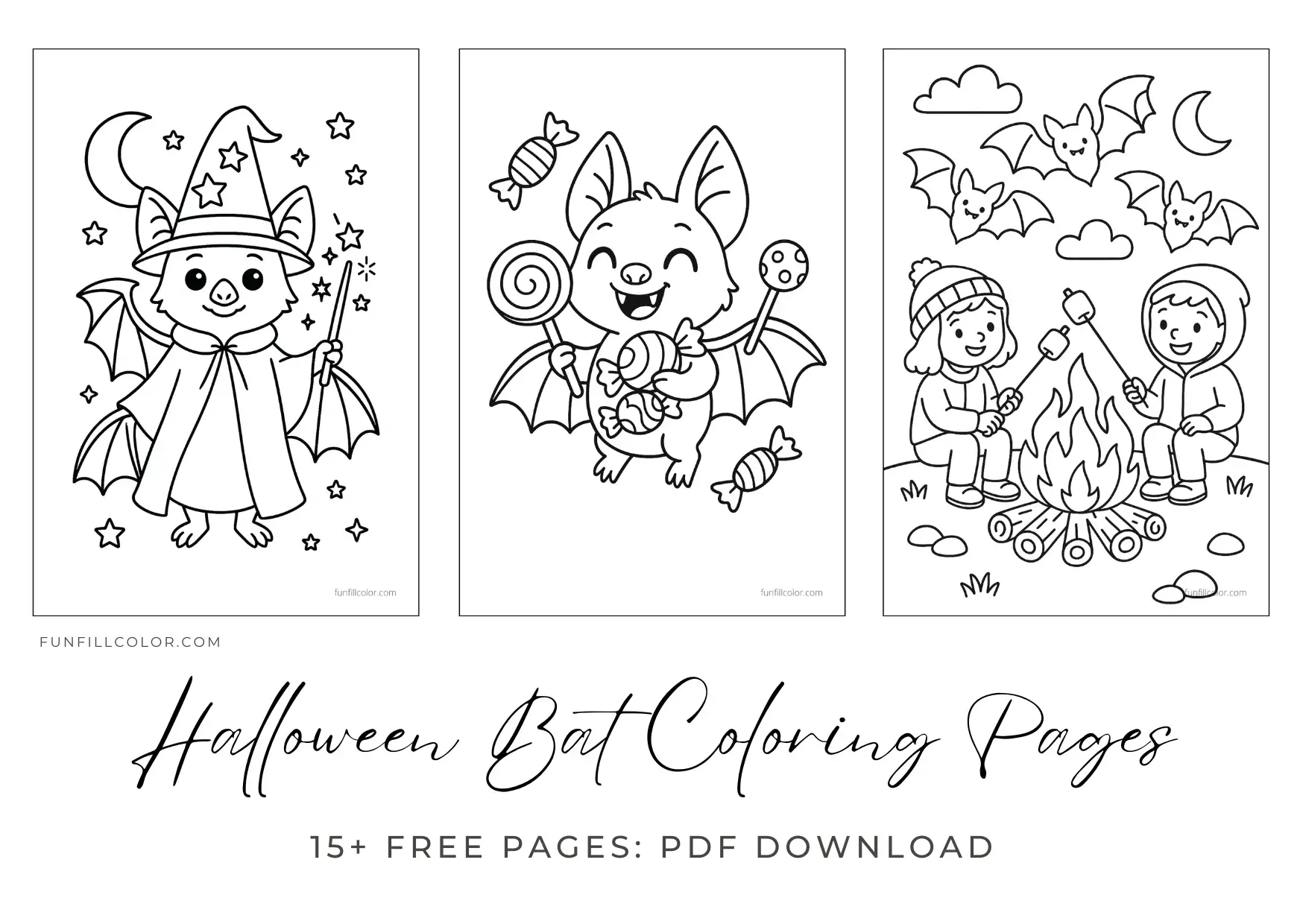 Halloween Bat Coloring Pages