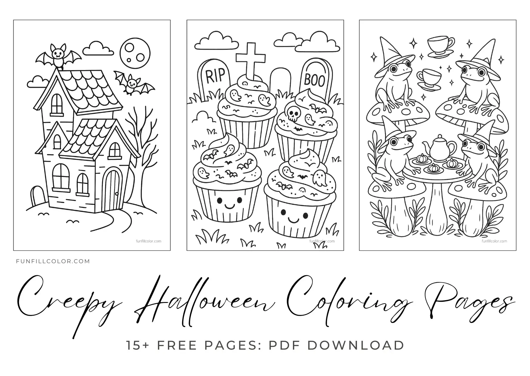 Creepy Halloween Coloring Pages