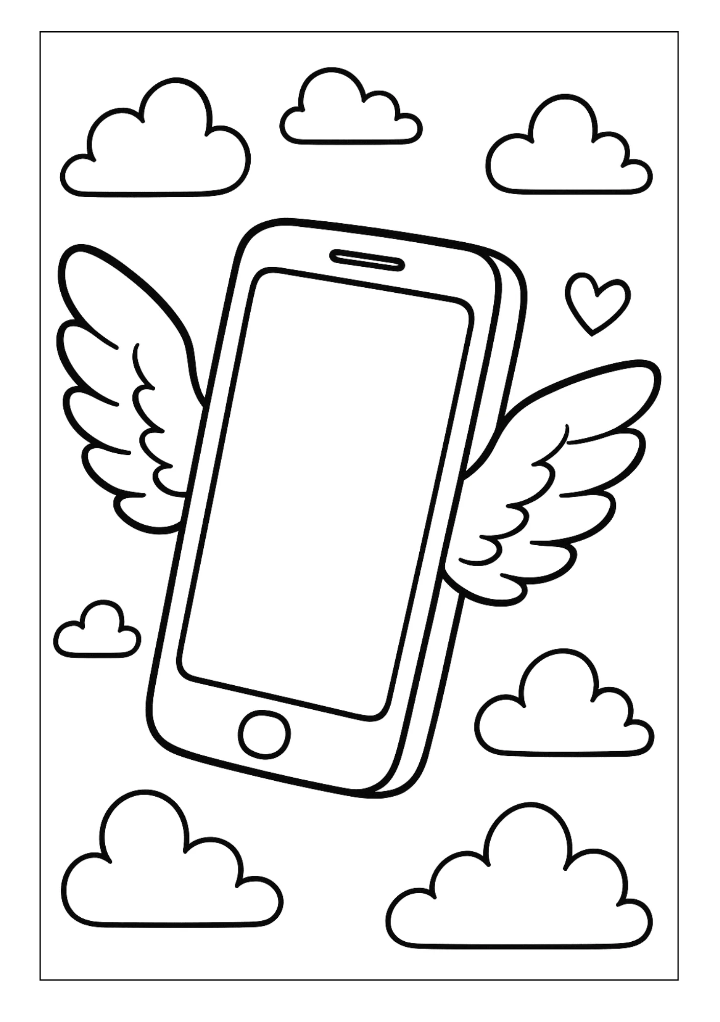 Cell Phone with Wings