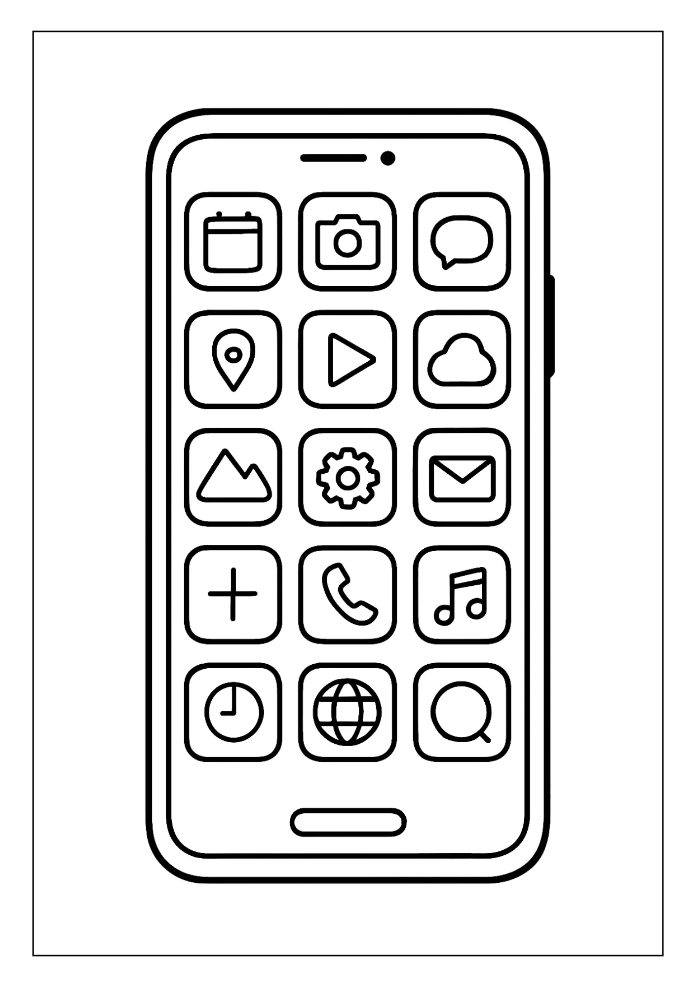 Smartphone with App Icons