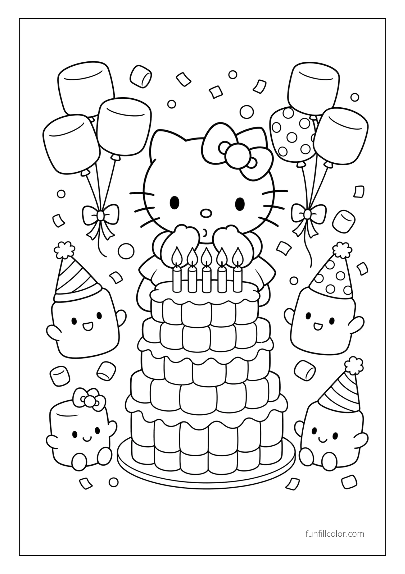 Hello Kitty Marshmallow Birthday