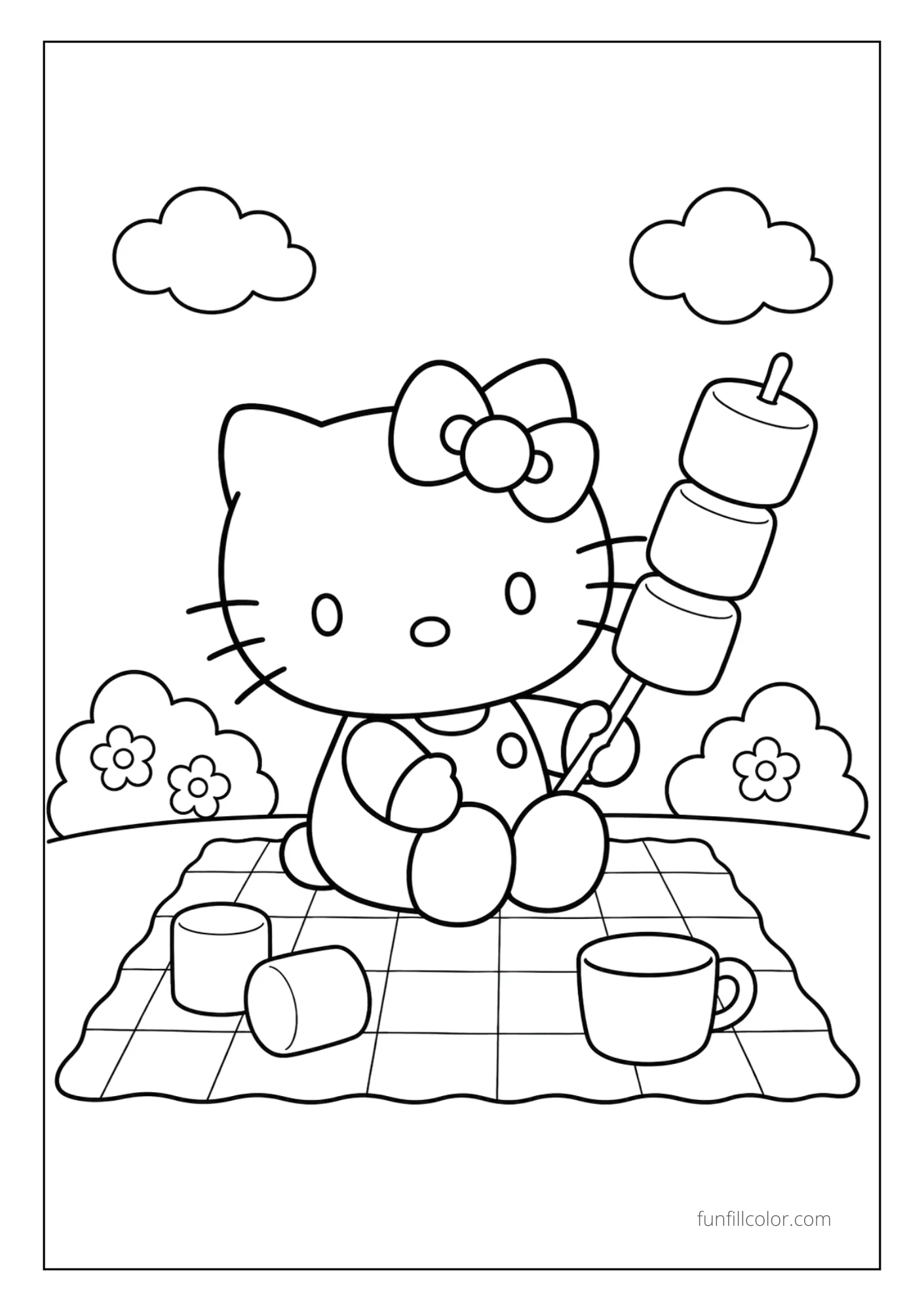 Marshmallow Picnic Time