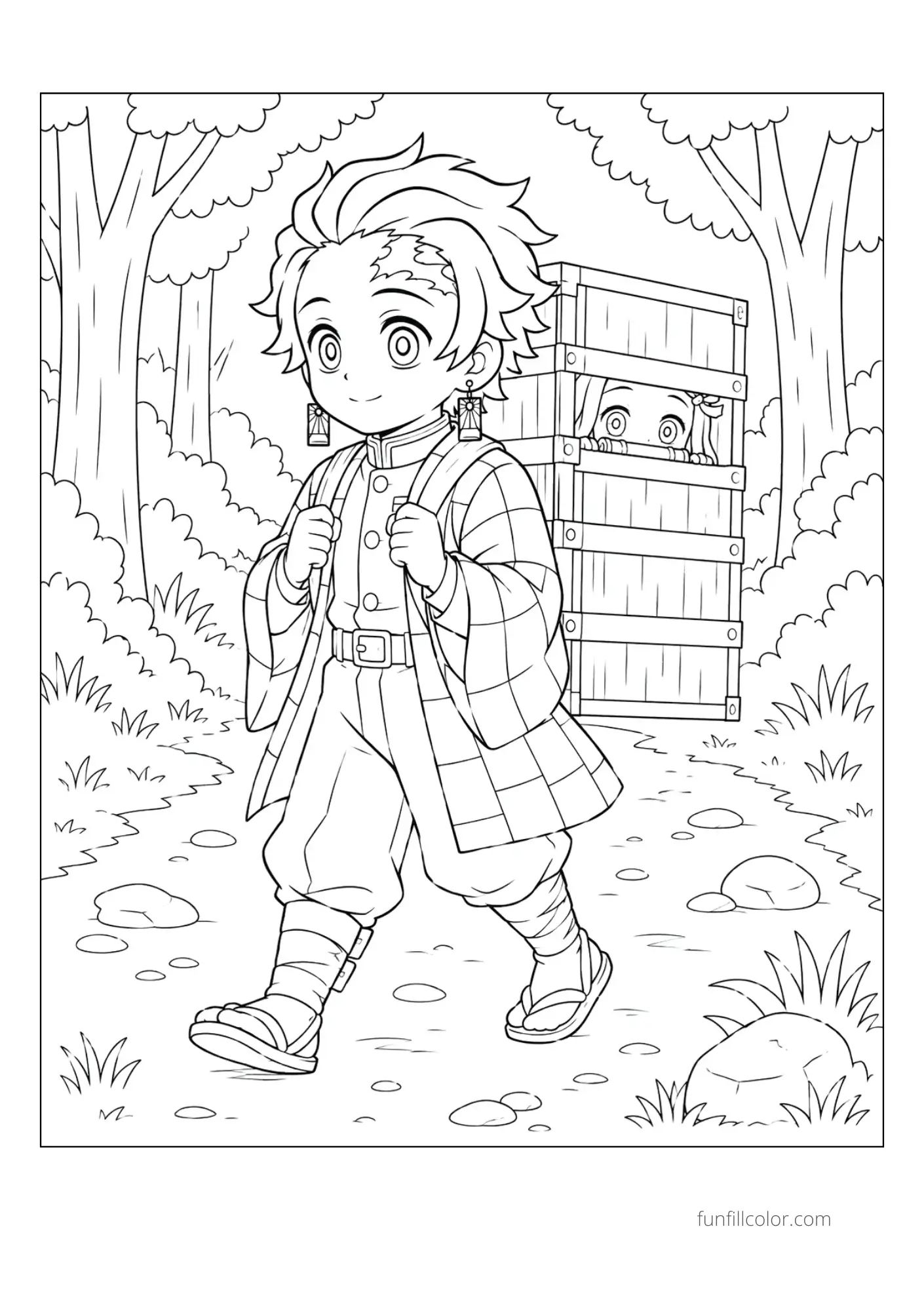 Tanjiro Carries Nezuko