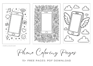 phone coloring pages