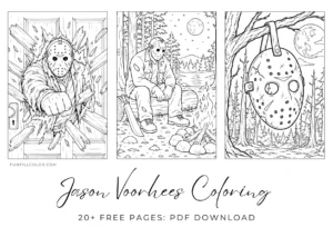 Jason Voorhees coloring page