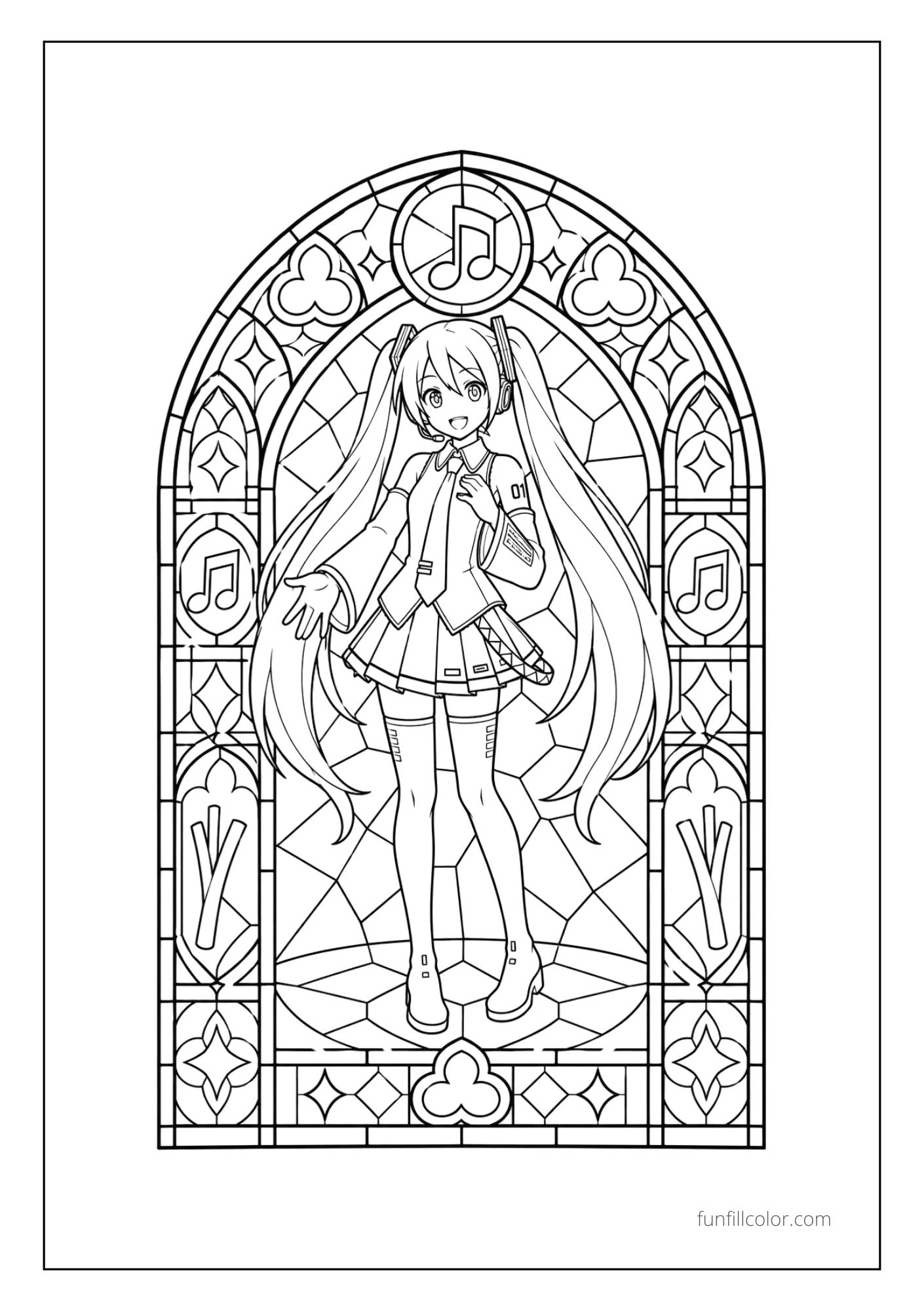Miku Glass Window