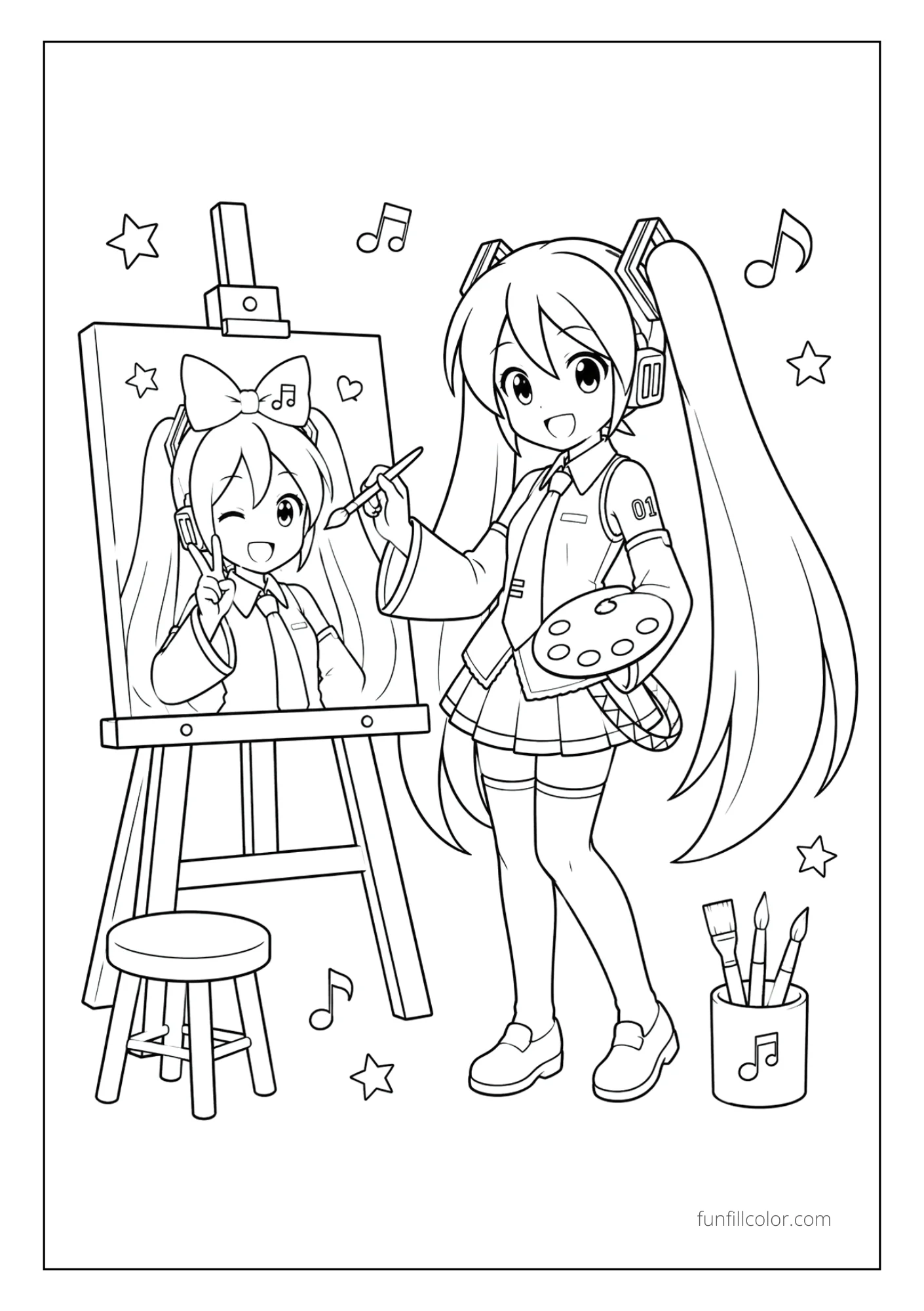 Miku Self Portrait