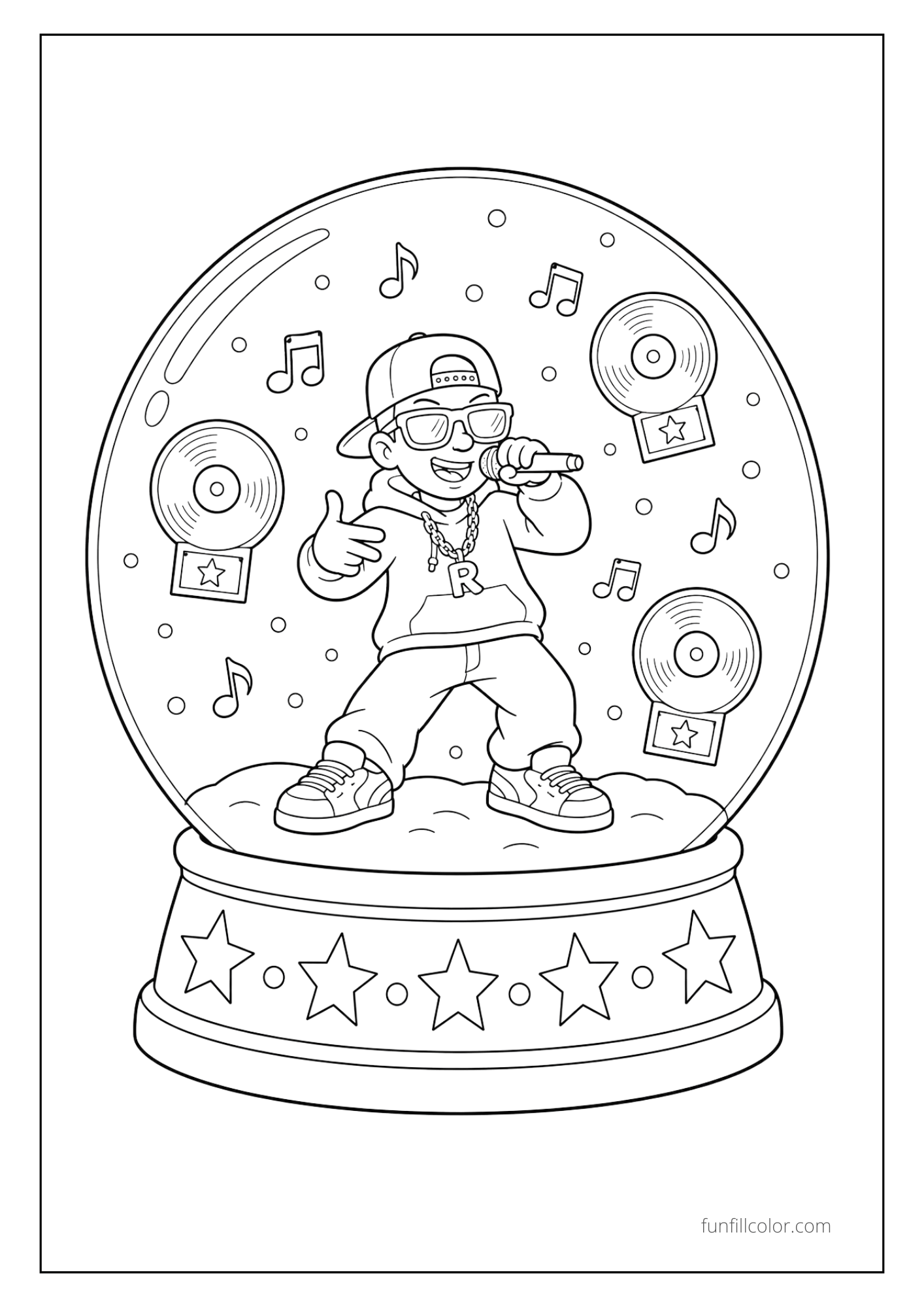 Rapper Snow Globe Performance