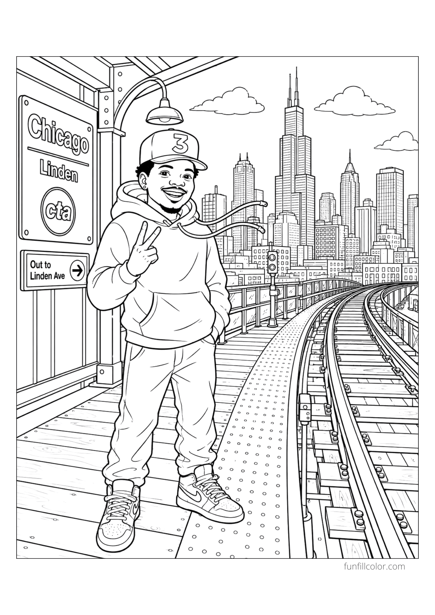 Rapper Chicago Train Platform