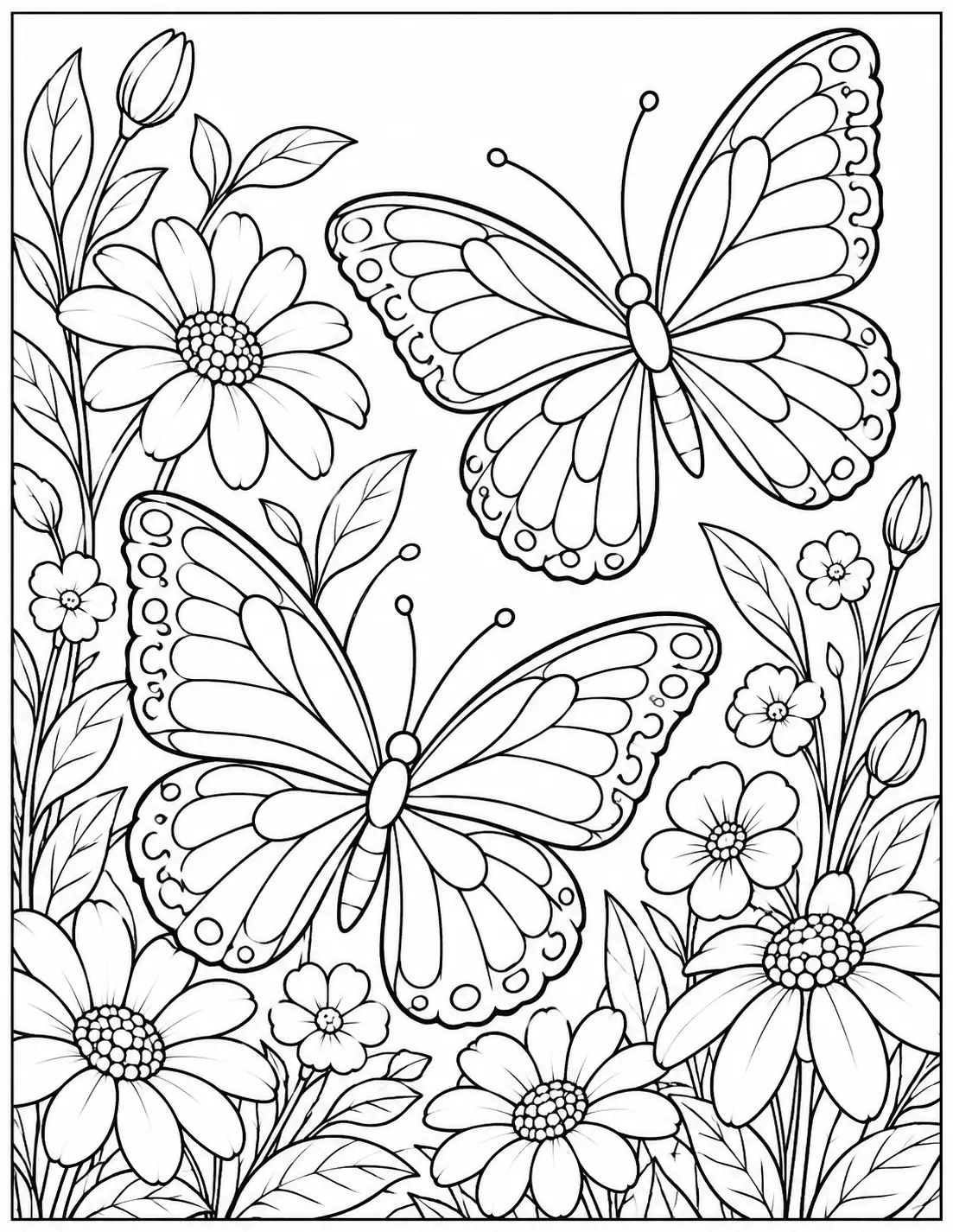 Easy And Simple Coloring Pages For Adults [20 Free Printables]