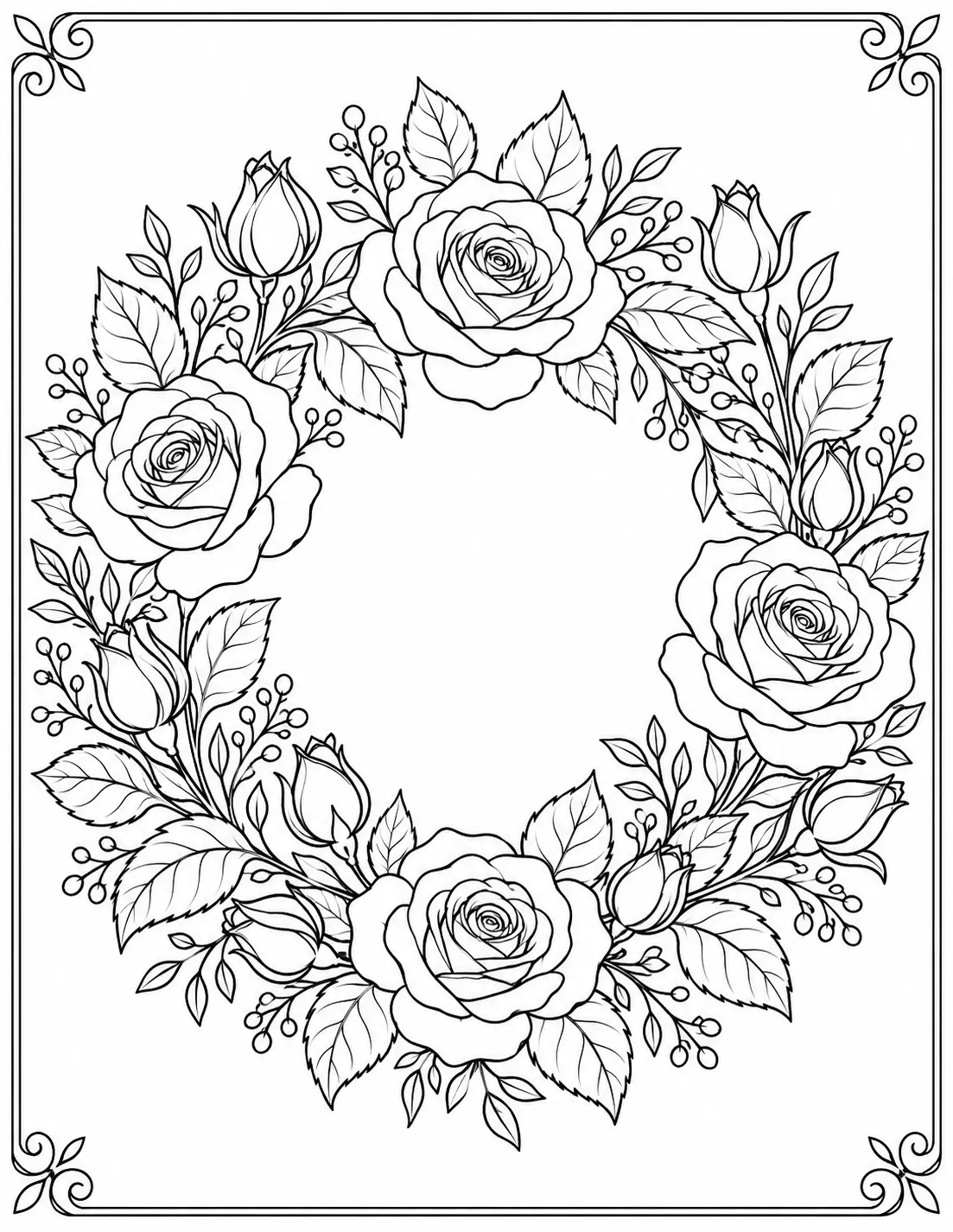 20 Rose Coloring Pages For Adults To Download And Print