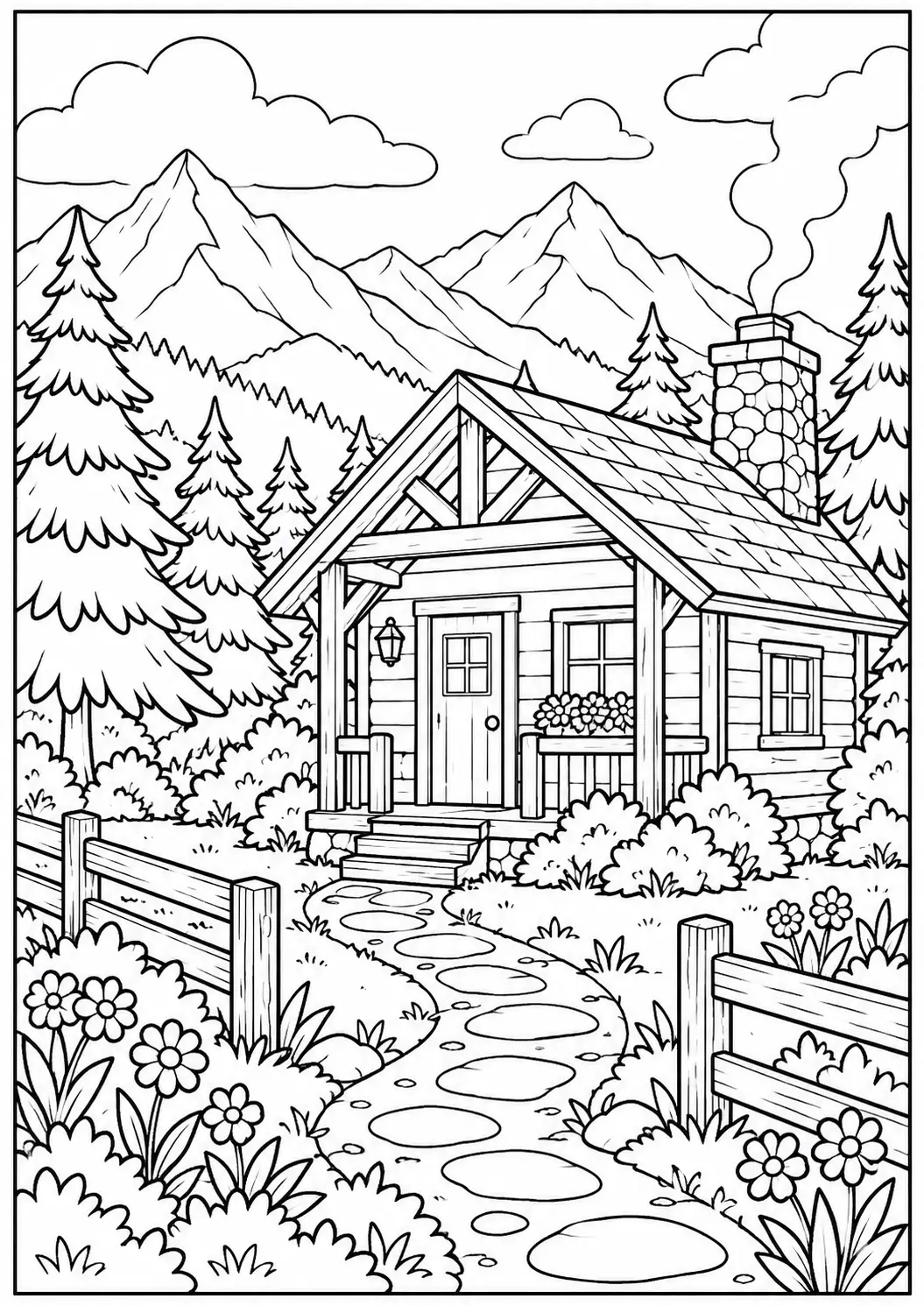 Easy And Simple Coloring Pages For Adults [20 Free Printables]