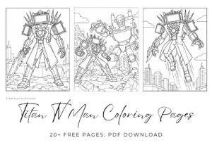 Titan TV Man Coloring Pages