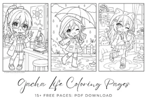 15 free Gacha Life coloring pages printable collection