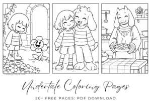 undertale coloring pages